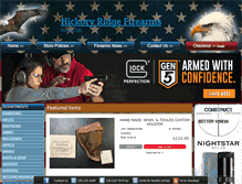 Tablet Screenshot of hickoryridgefirearms.com